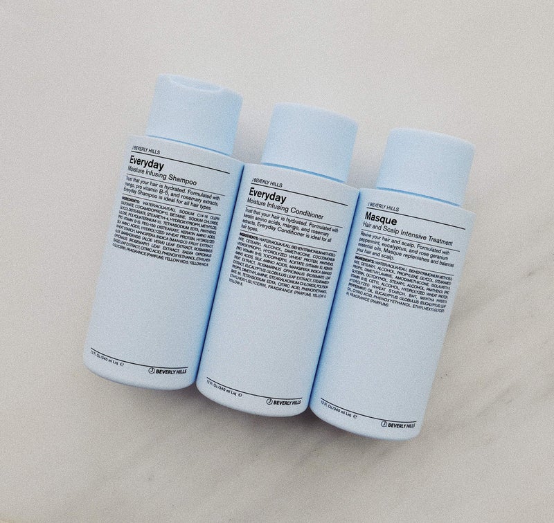 J Beverly Hills Blue Everyday Moisturizing Shampoo with Eucalyptus Oil for Hair Growth, 3 Oz - Image 5